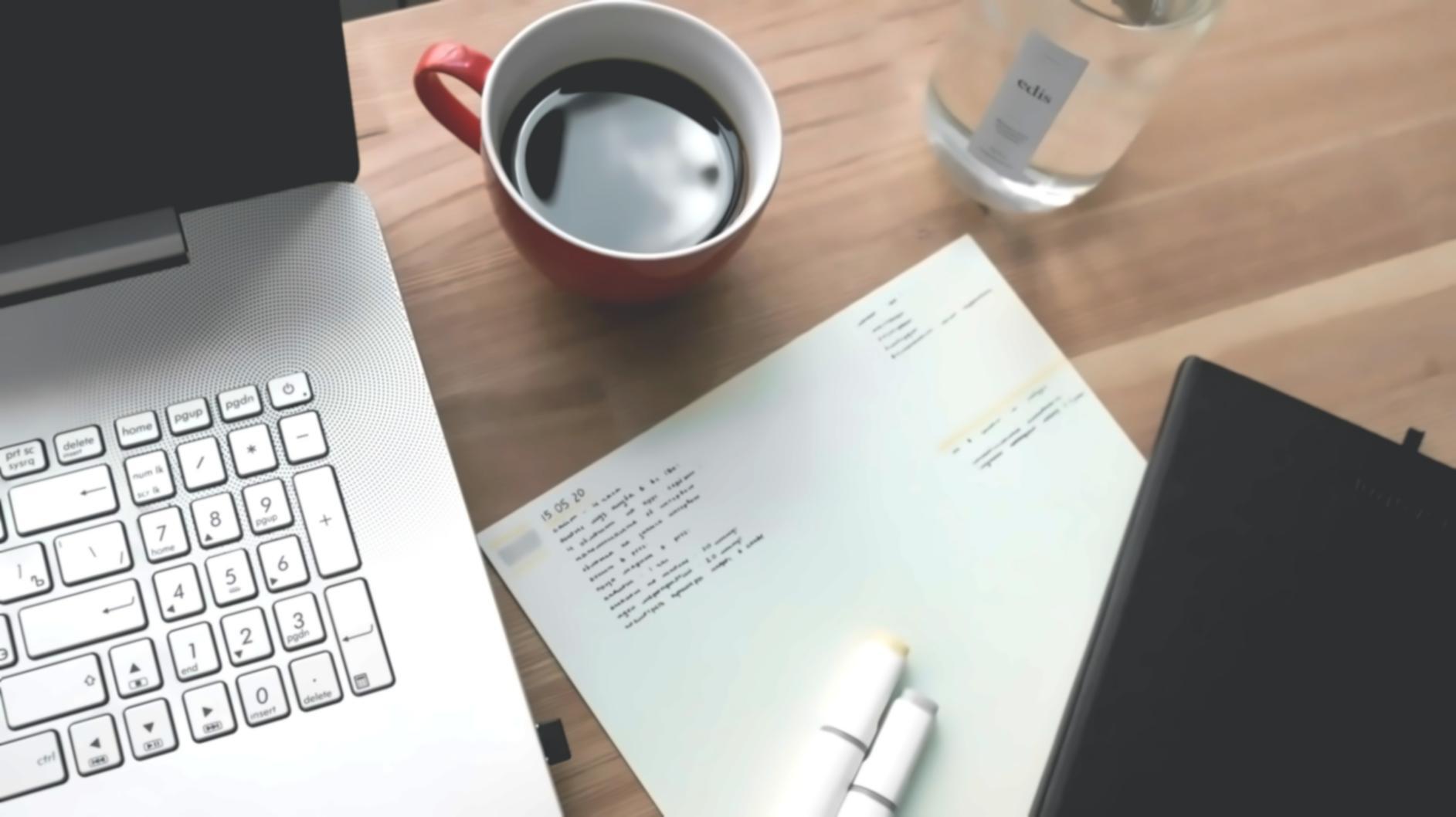 Professional workspace showcasing collaborative brand messaging development